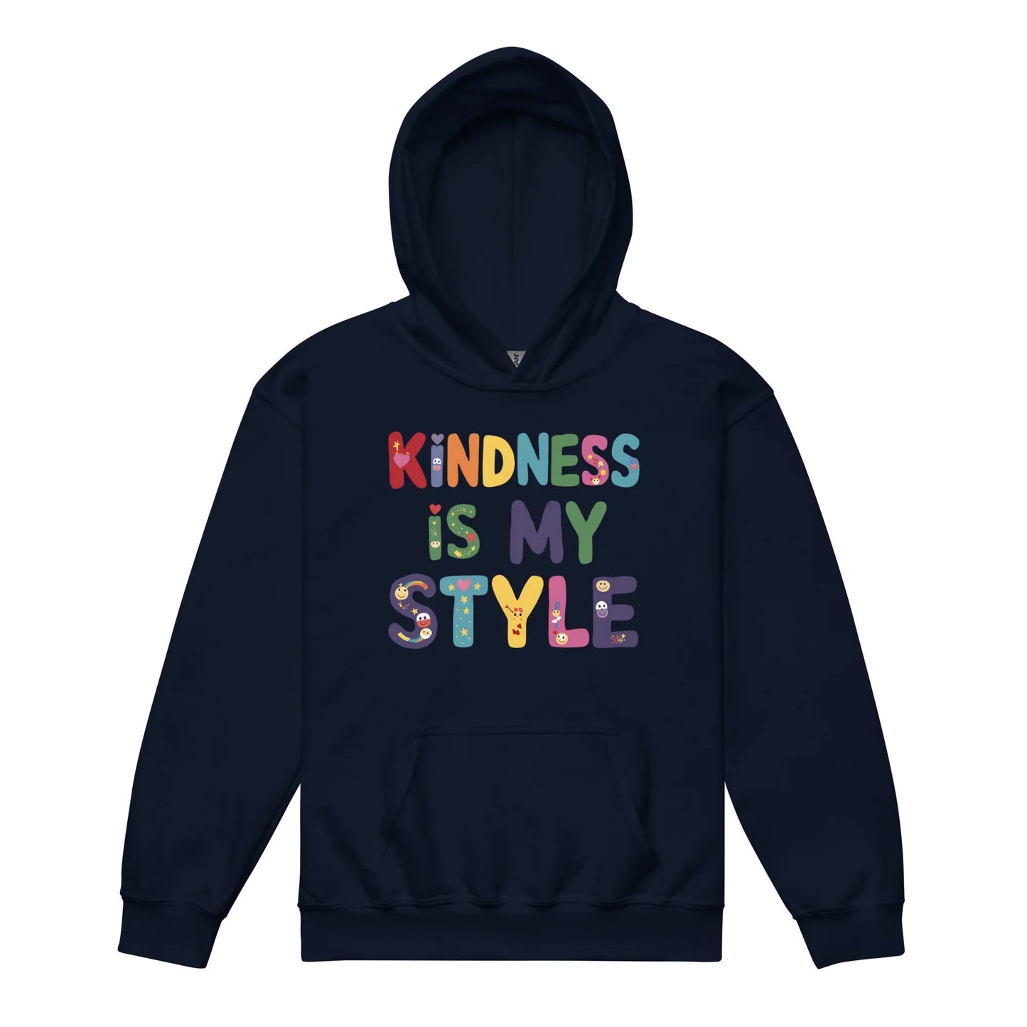 Kindness Is My Style | Youth Heavy Blend Hoodie - AwRans Clothing