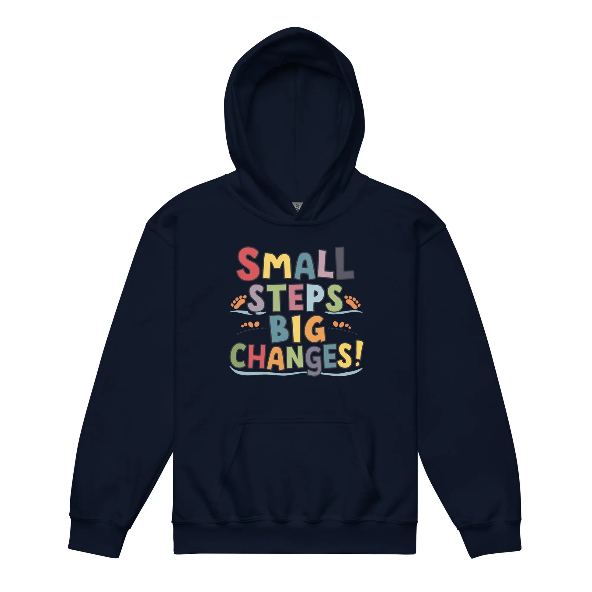 Small Steps Big Changes | Youth Heavy Blend Hoodie - AwRans Clothing