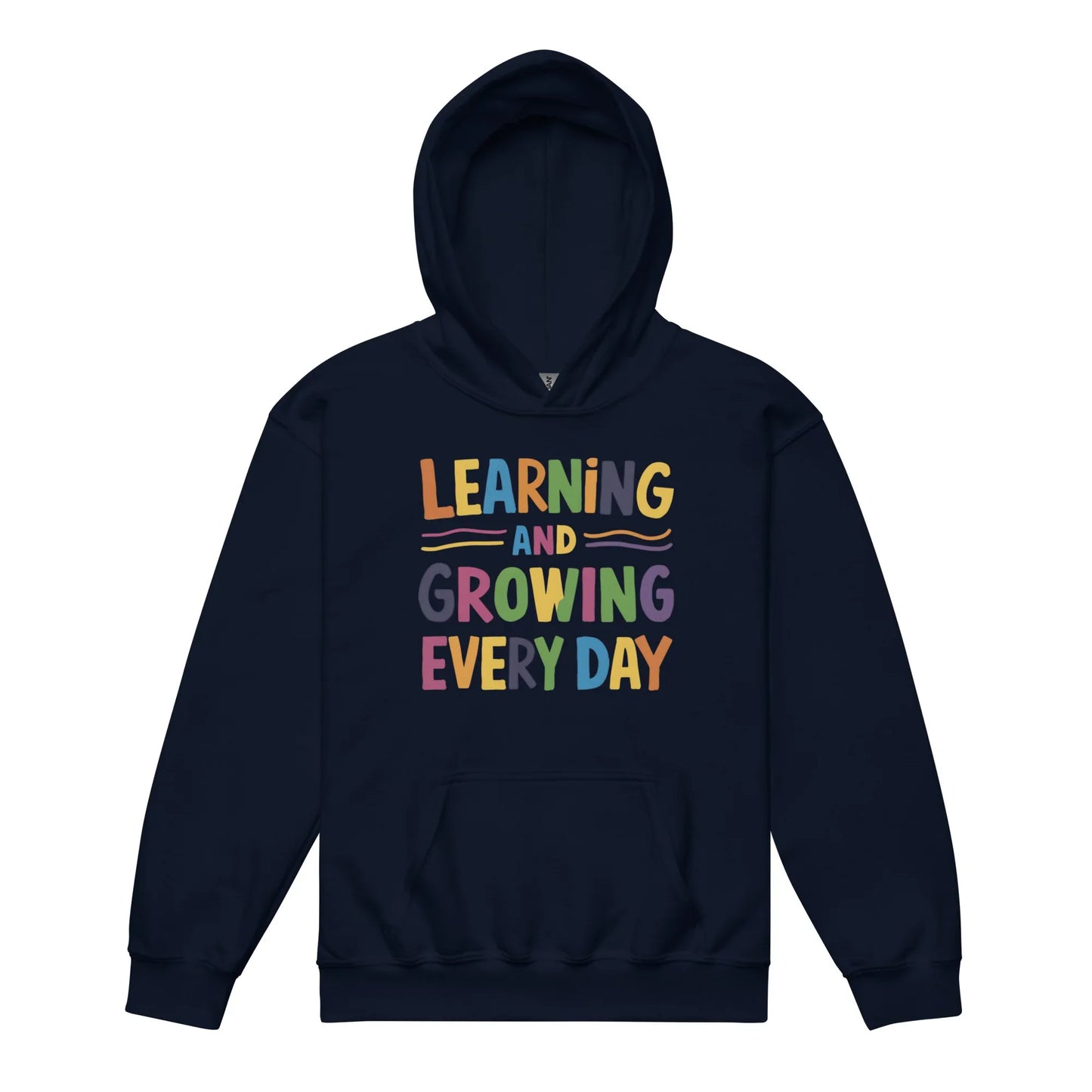 Learning And Growing Everyday | Youth Heavy Blend Hoodie - AwRans Clothing