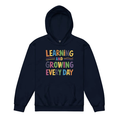 Learning And Growing Everyday | Youth Heavy Blend Hoodie - AwRans Clothing