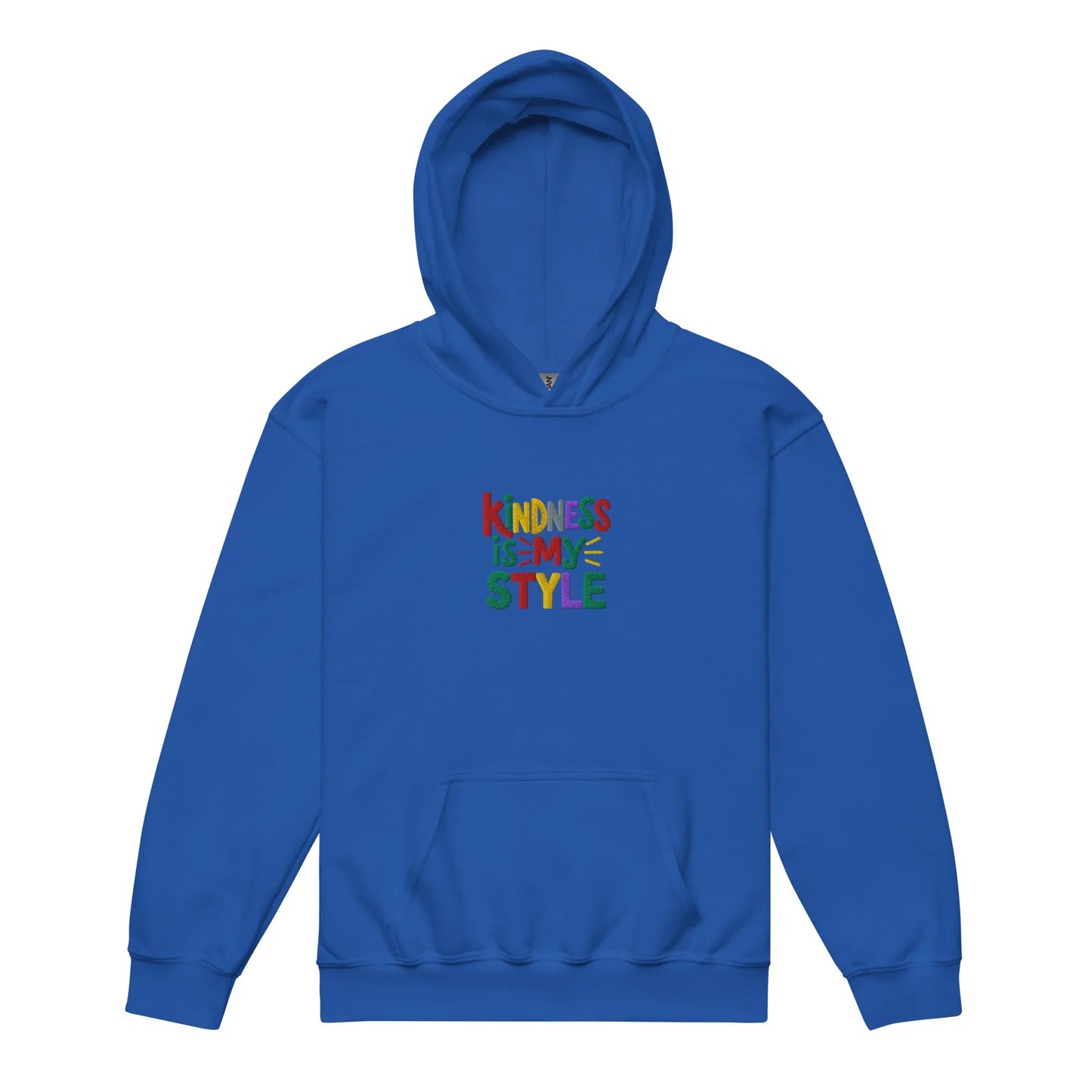 Kindness Is My Style | Youth Heavy Blend Embroidered Hoodie - AwRans Clothing