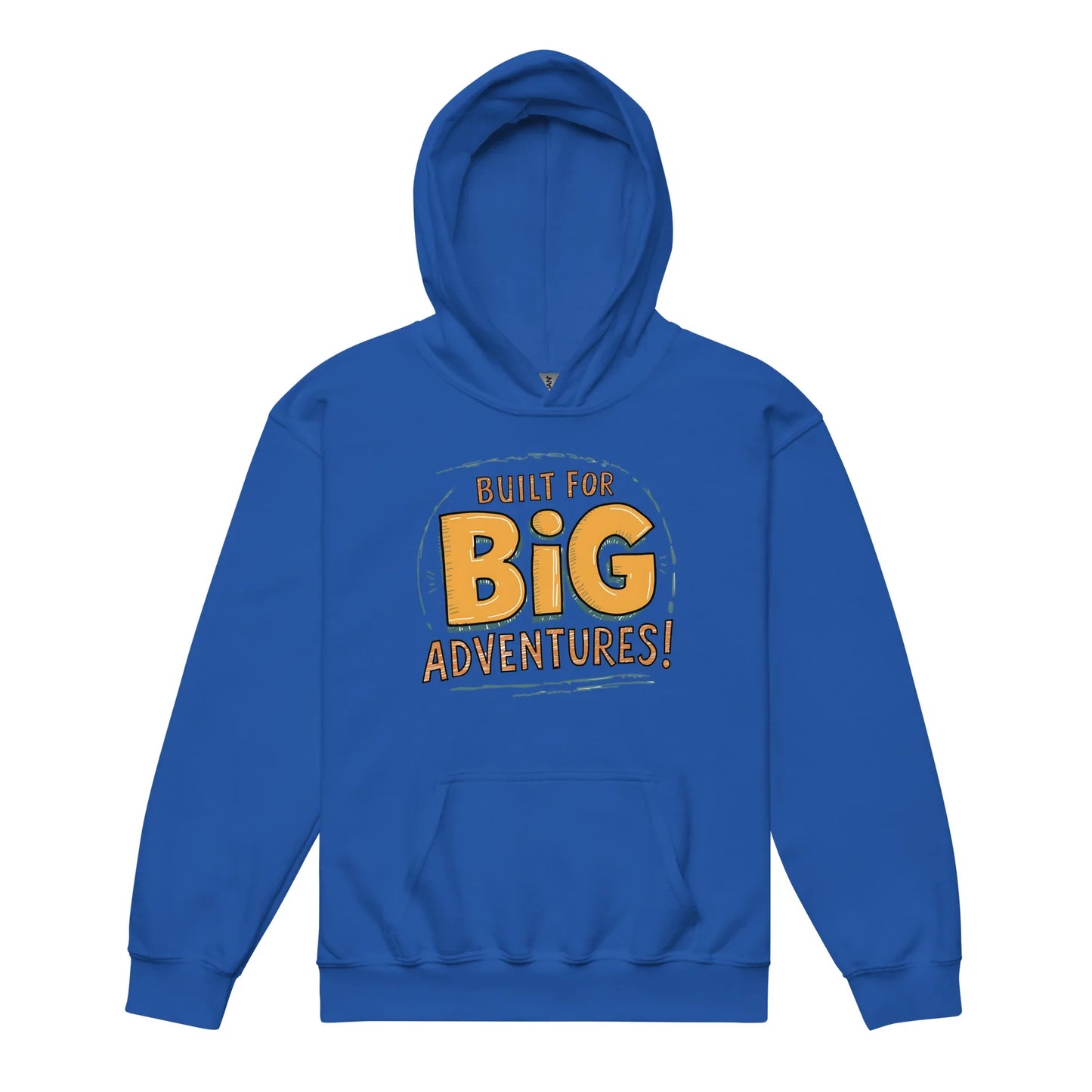 Built For A Big Adventures | Youth Heavy Blend Hoodie - AwRans Clothing
