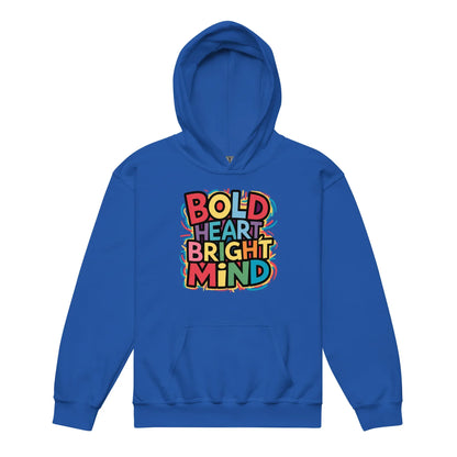 Bold Heart Bright Mind | Youth Heavy Blend Hoodie - AwRans Clothing