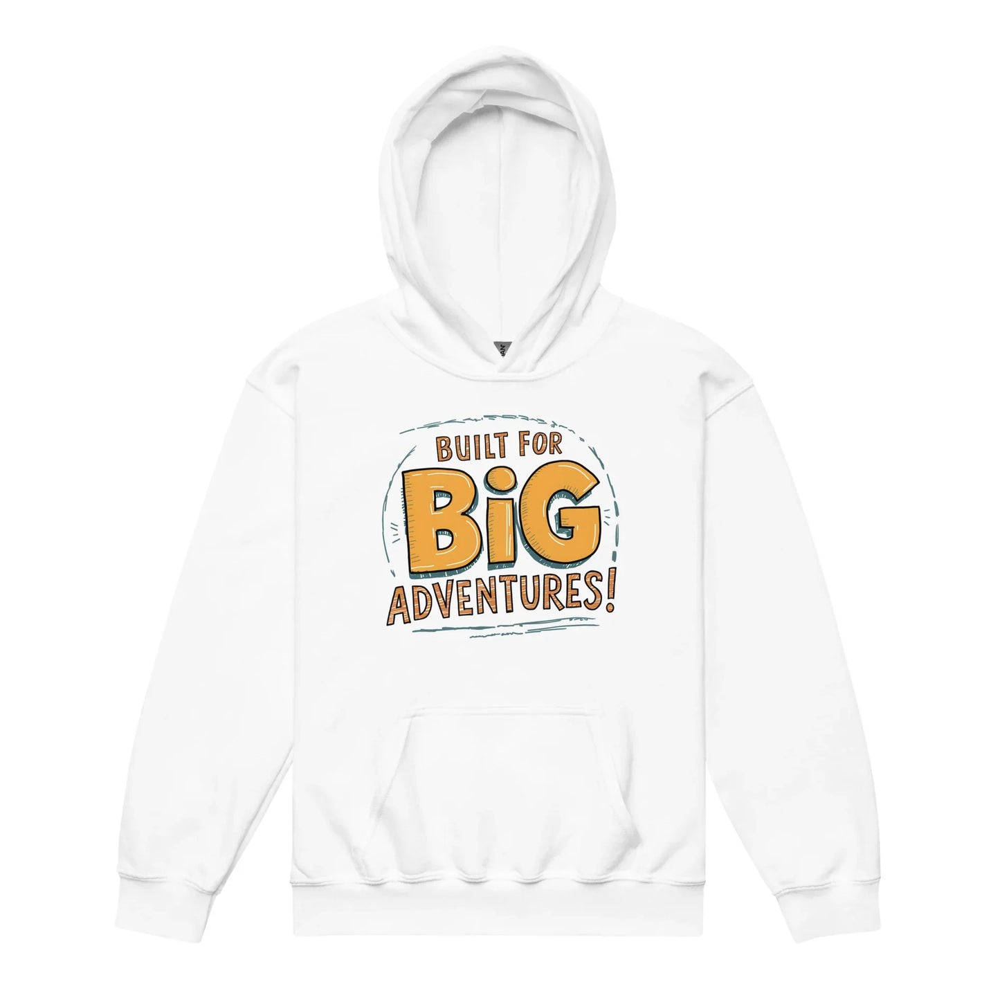 Built For A Big Adventures | Youth Heavy Blend Hoodie - AwRans Clothing