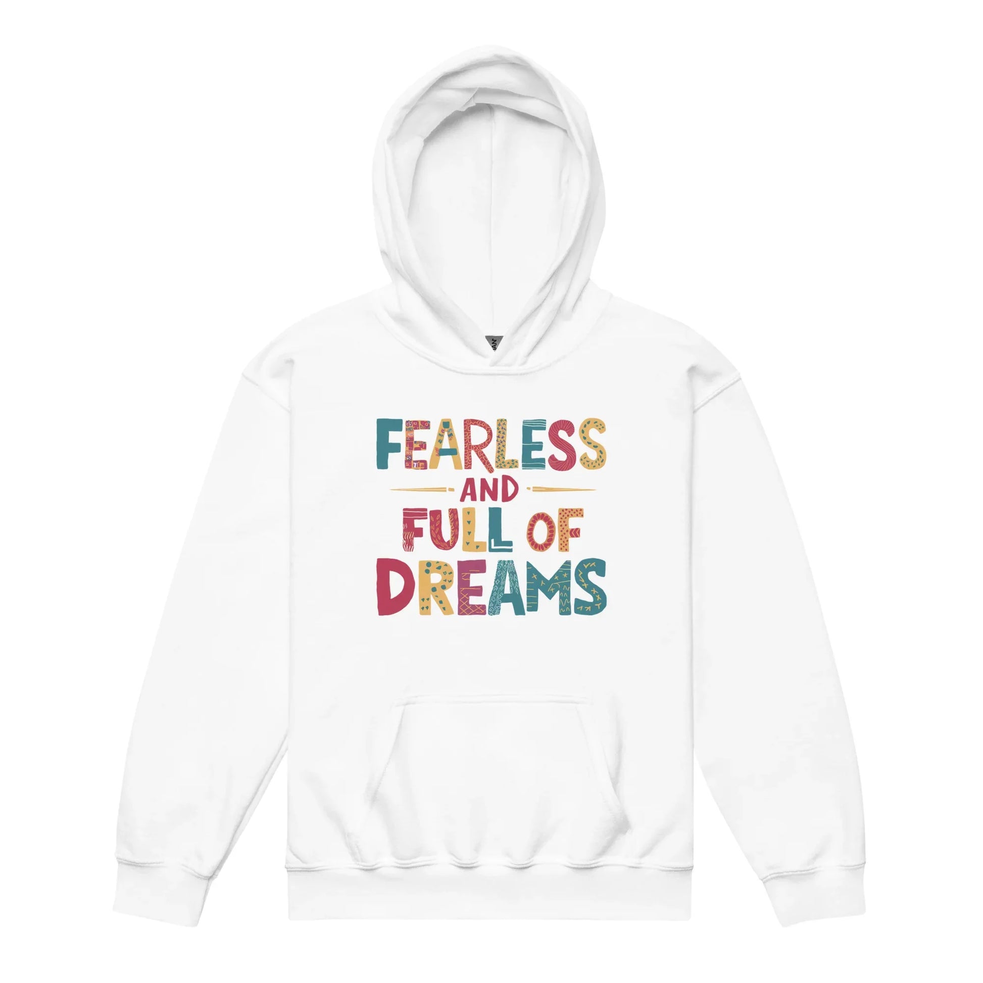 Fearless And Full Of Dreams | Youth Heavy Blend Hoodie - AwRans Clothing