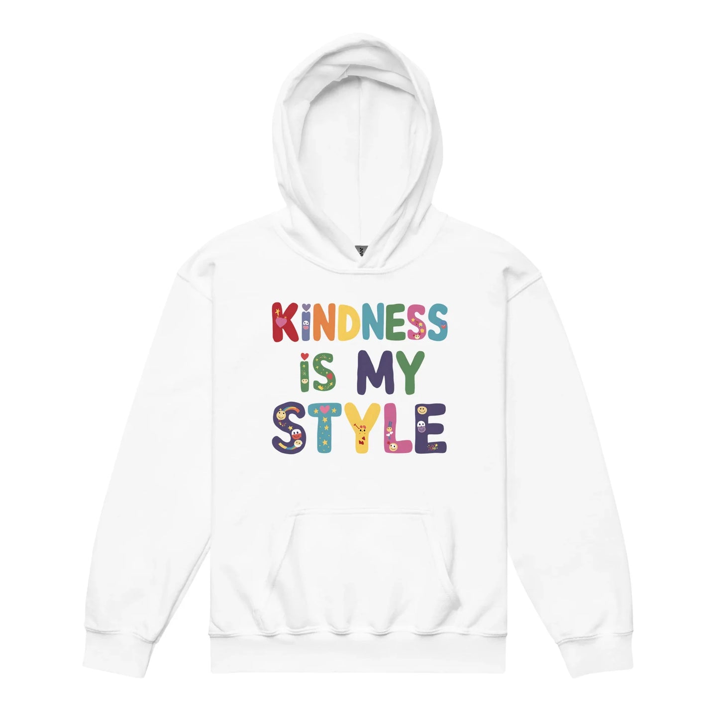Kindness Is My Style | Youth Heavy Blend Hoodie - AwRans Clothing