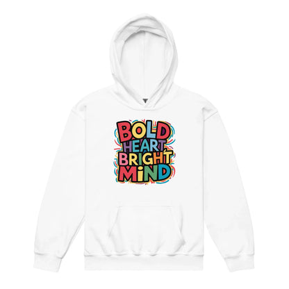 Bold Heart Bright Mind | Youth Heavy Blend Hoodie - AwRans Clothing