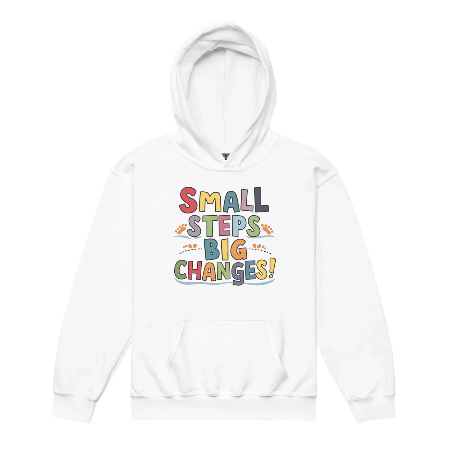 Small Steps Big Changes | Youth Heavy Blend Hoodie - AwRans Clothing