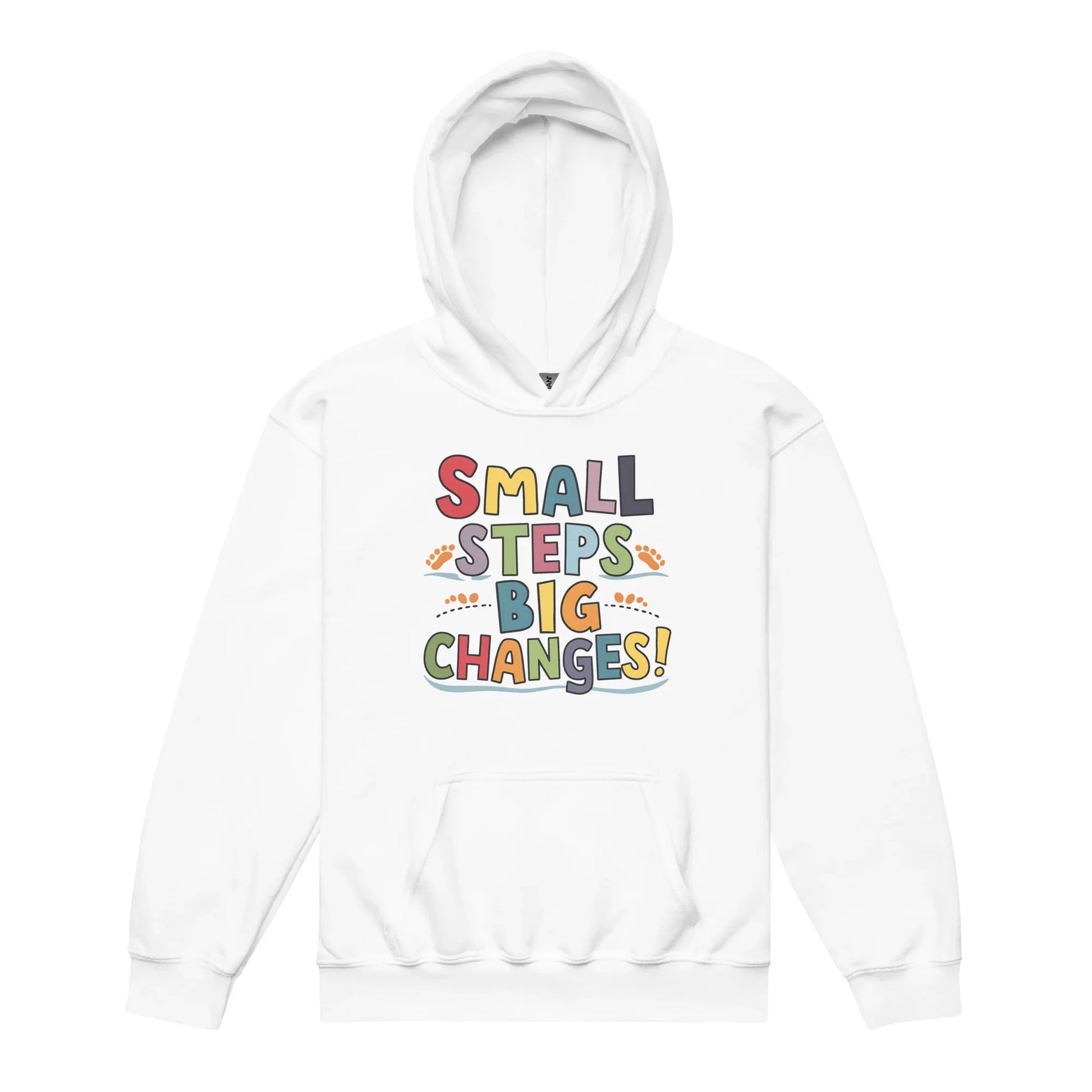 Small Steps Big Changes | Youth Heavy Blend Hoodie - AwRans Clothing