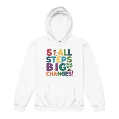 Small Steps Big Changes | Youth Heavy Blend Hoodie - AwRans Clothing
