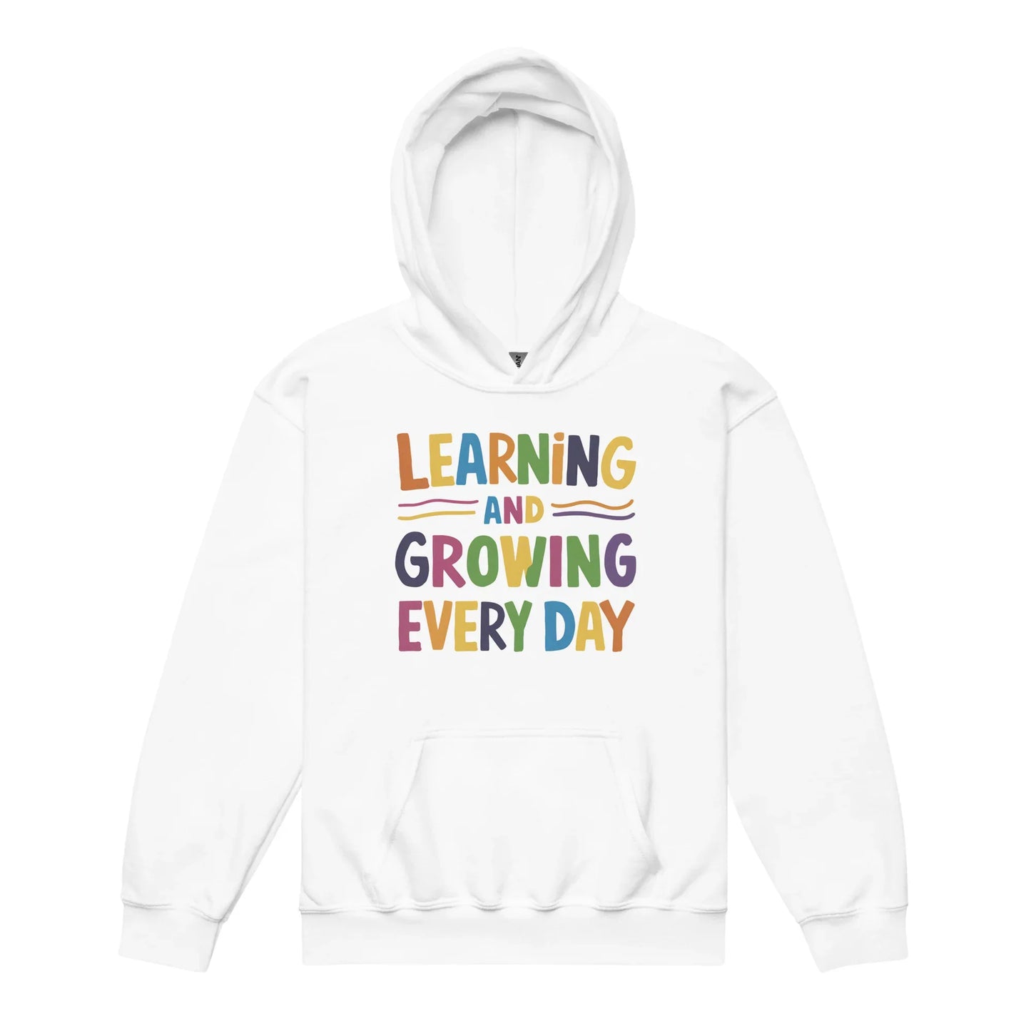 Learning And Growing Everyday | Youth Heavy Blend Hoodie - AwRans Clothing