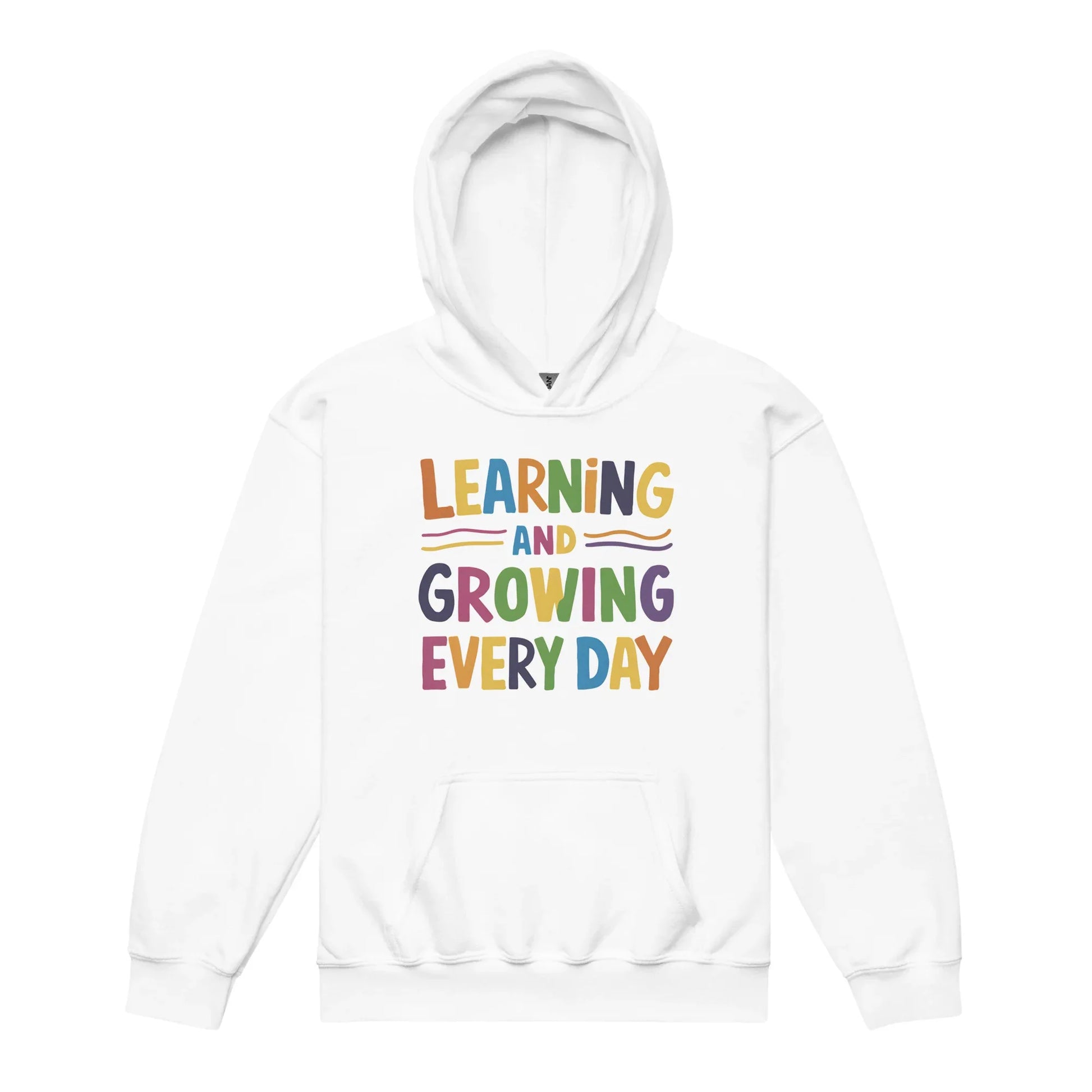 Learning And Growing Everyday | Youth Heavy Blend Hoodie - AwRans Clothing