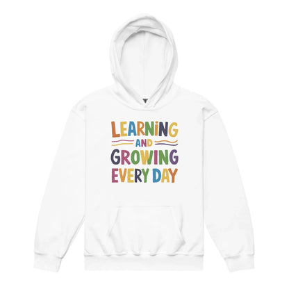 Learning And Growing Everyday | Youth Heavy Blend Hoodie - AwRans Clothing