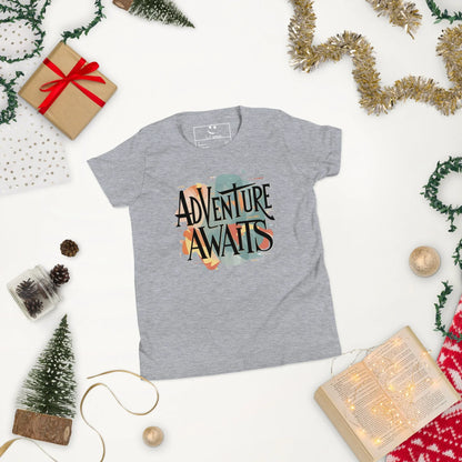 Youth Short Sleeve | Adventure Awaits - T-Shirt - AwRans Clothing