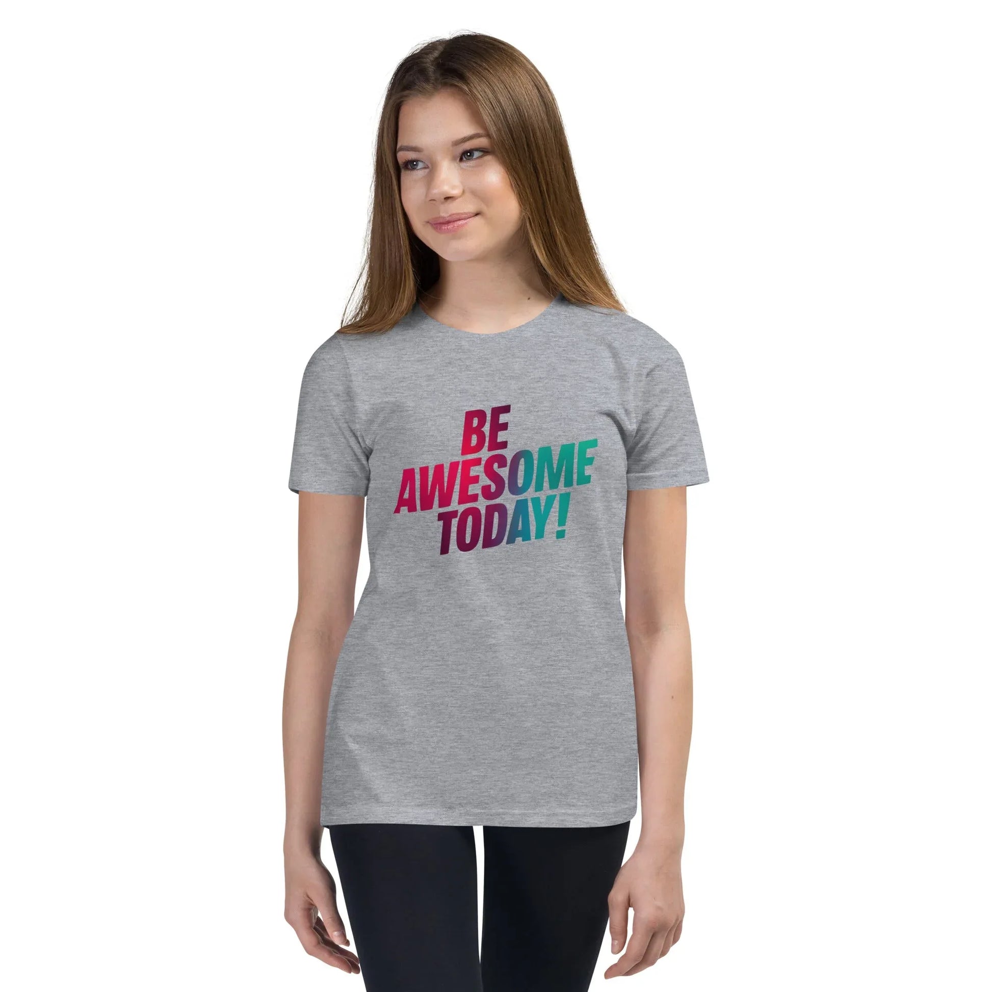 Youth Short Sleeve | BE AWESOME TODAY! - T-Shirt - AwRans Clothing