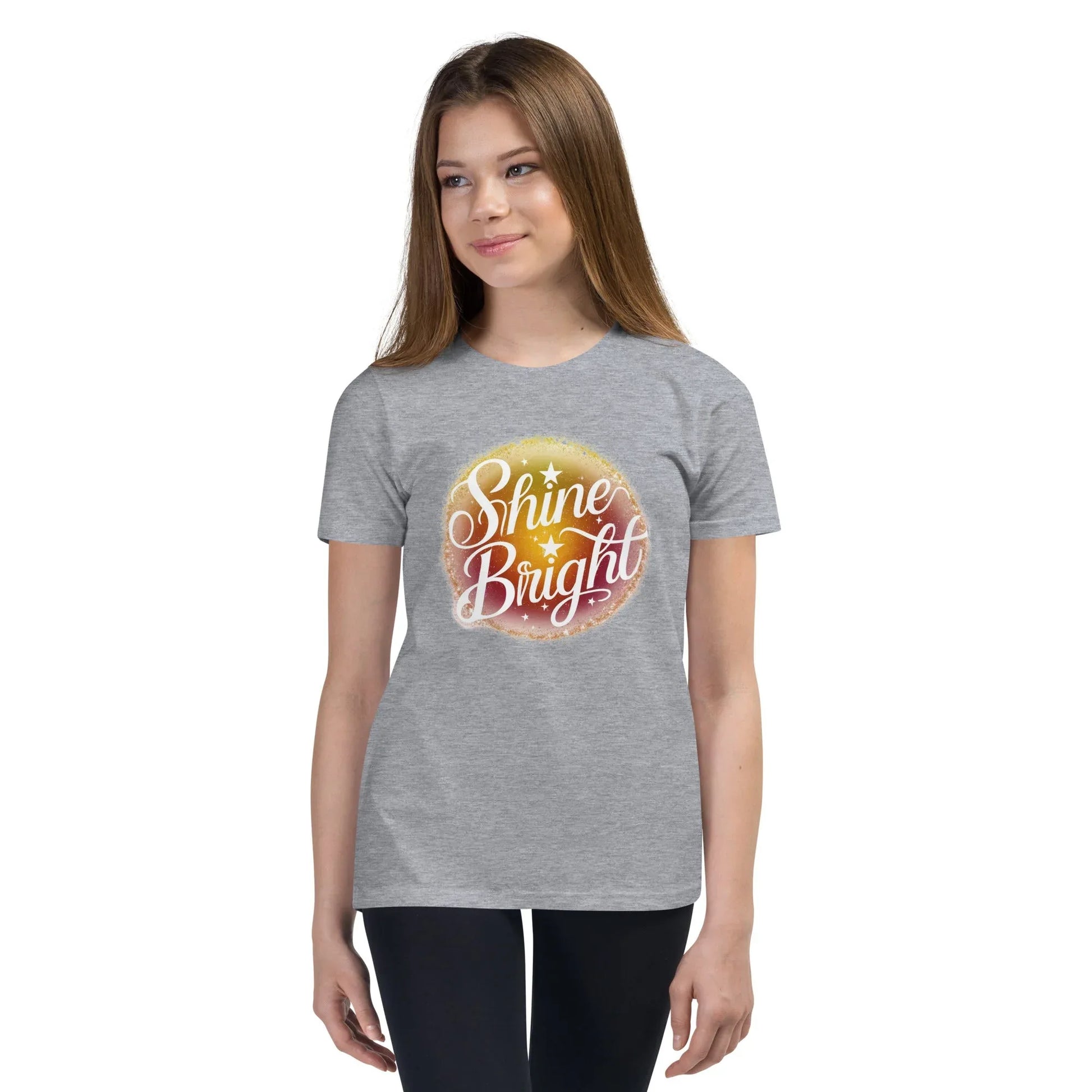 Youth Short Sleeve | Shine And Bright - T-Shirt - AwRans Clothing