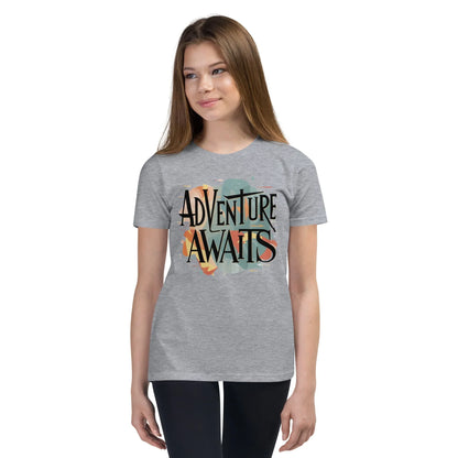 Youth Short Sleeve | Adventure Awaits - T-Shirt - AwRans Clothing