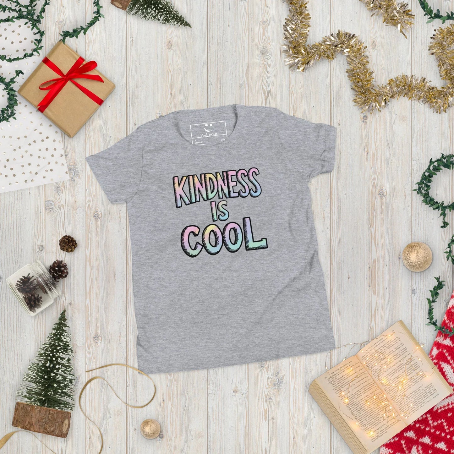 Youth Short Sleeve | KINDNESS IS COOL - T-Shirt - AwRans Clothing
