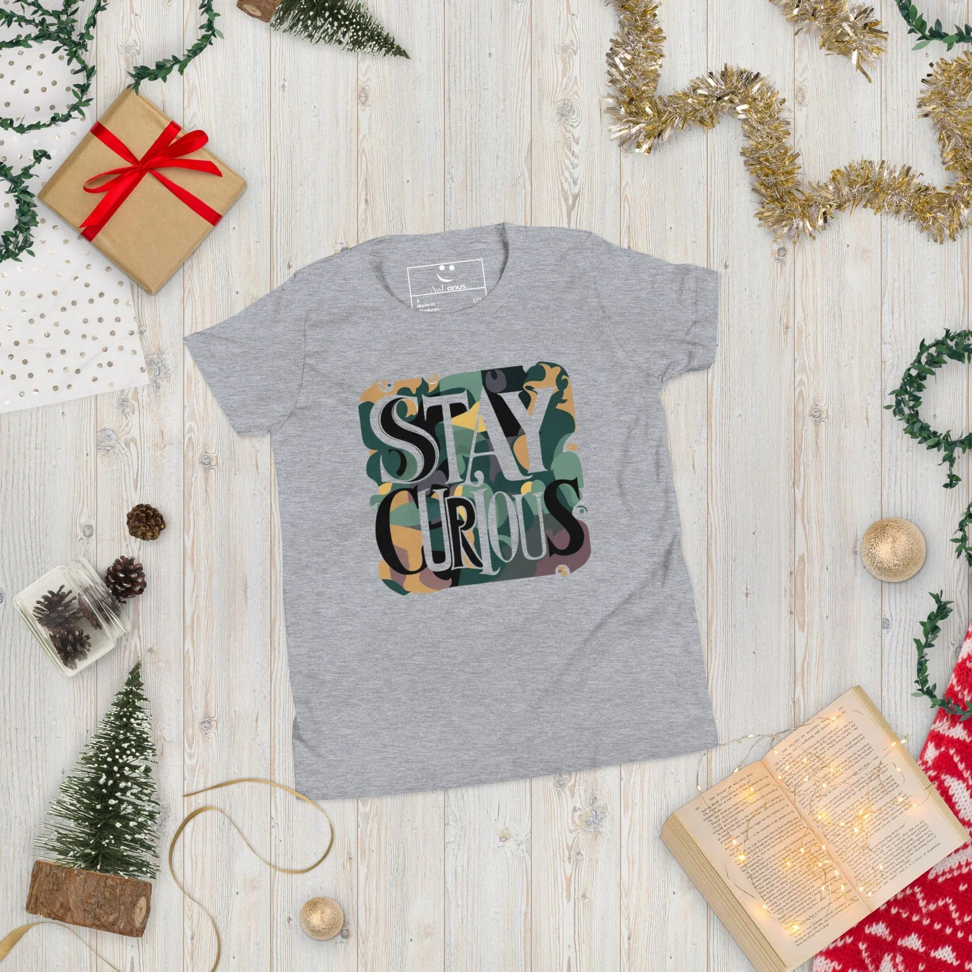 Youth Short Sleeve | Stay Curious - T-Shirt - AwRans Clothing