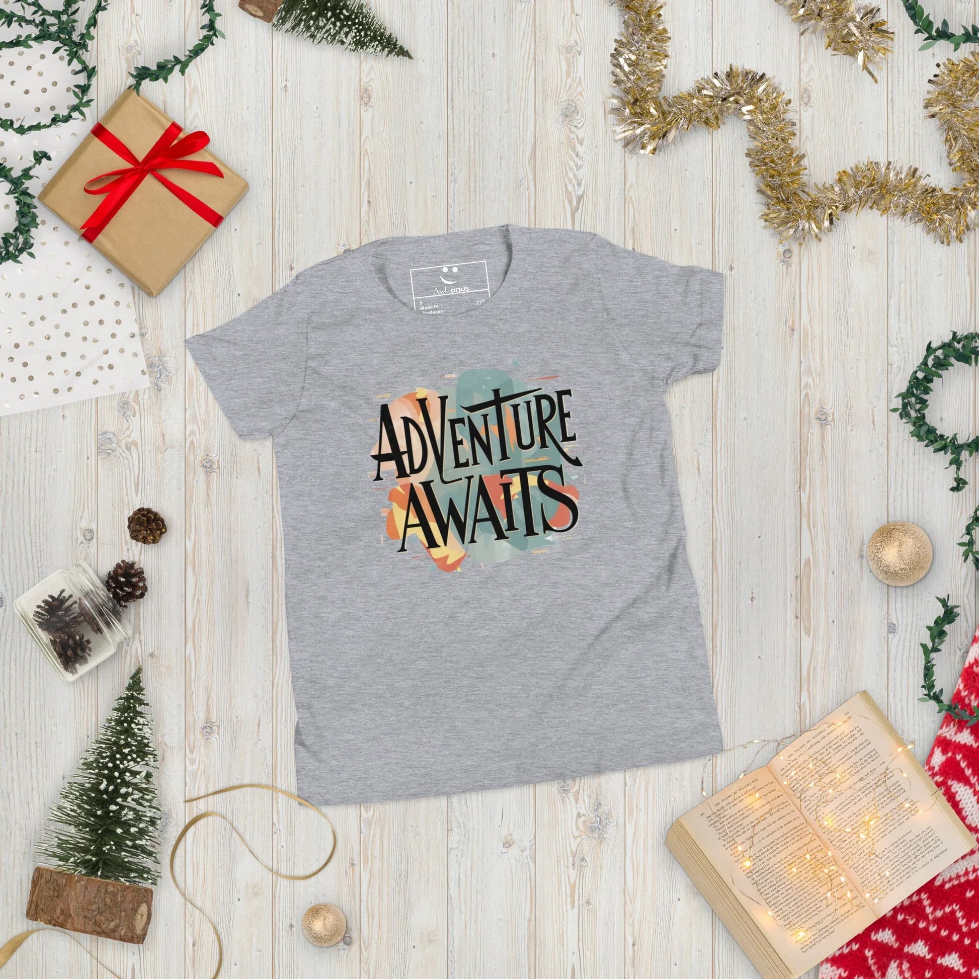 Youth Short Sleeve | Adventure Awaits - T-Shirt - AwRans Clothing