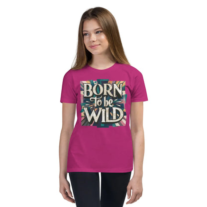 Youth Short Sleeve | Born To Be Wild - T-Shirt - AwRans Clothing