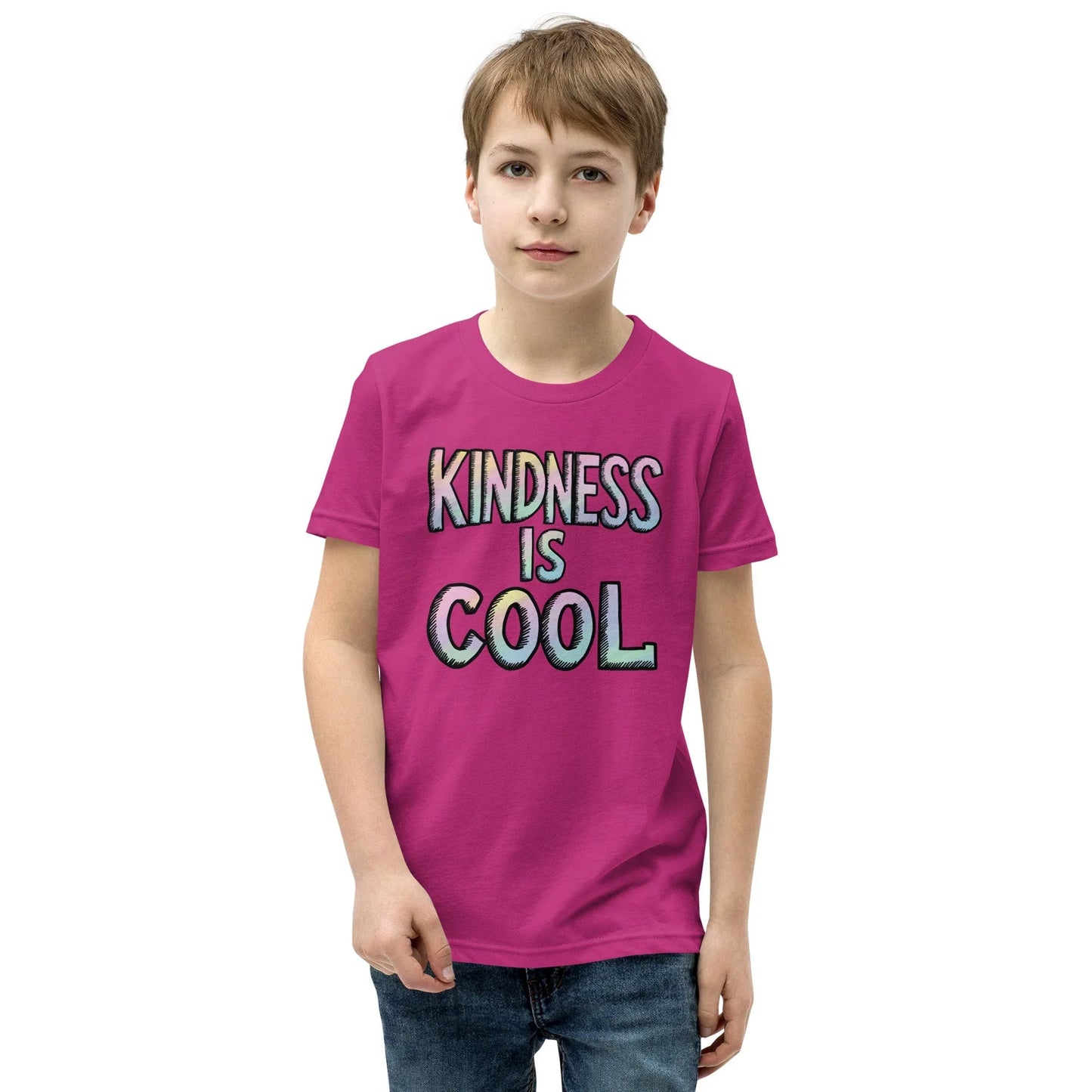 Youth Short Sleeve | KINDNESS IS COOL - T-Shirt - AwRans Clothing