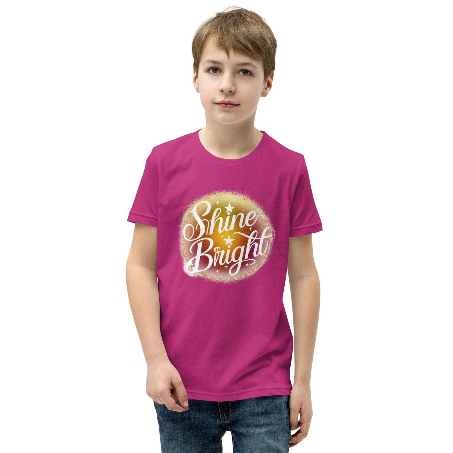 Youth Short Sleeve | Shine And Bright - T-Shirt - AwRans Clothing