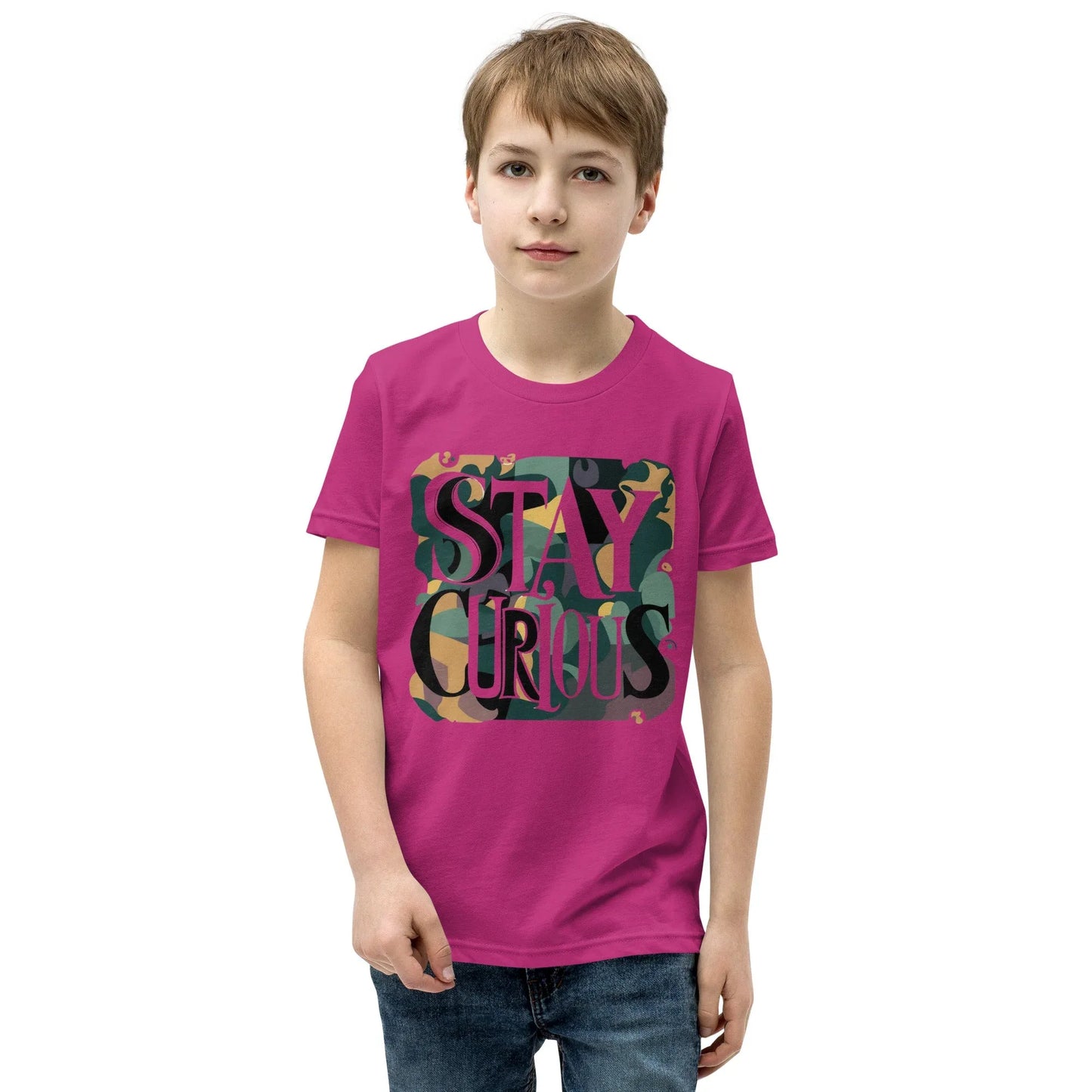 Youth Short Sleeve | Stay Curious - T-Shirt - AwRans Clothing
