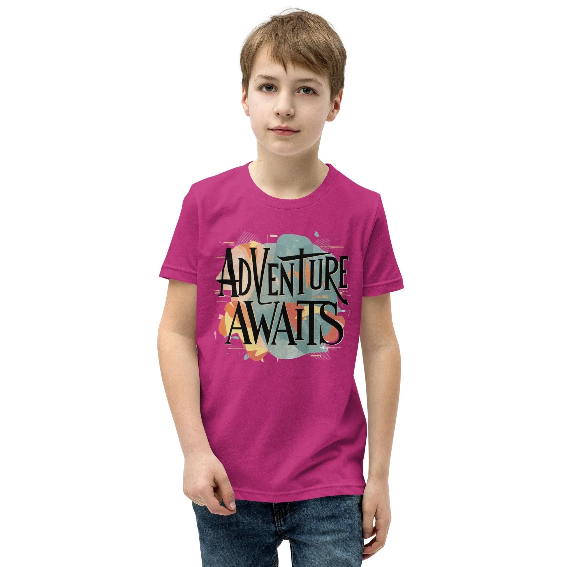 Youth Short Sleeve | Adventure Awaits - T-Shirt - AwRans Clothing