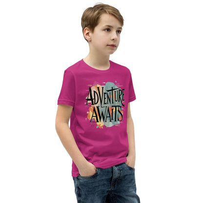 Youth Short Sleeve | Adventure Awaits - T-Shirt - AwRans Clothing