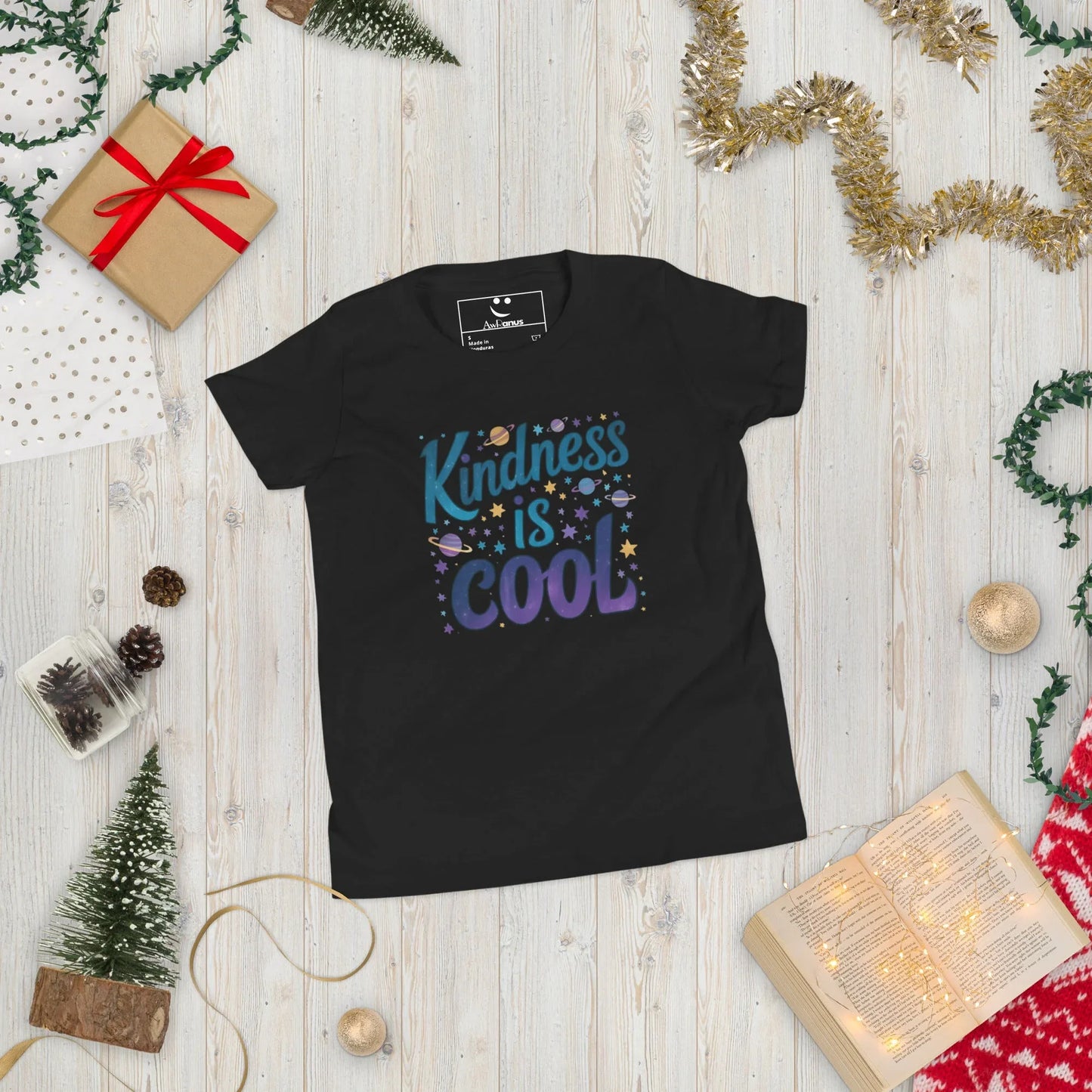 Youth Short Sleeve | KINDNESS IS COOL - T-Shirt - AwRans Clothing