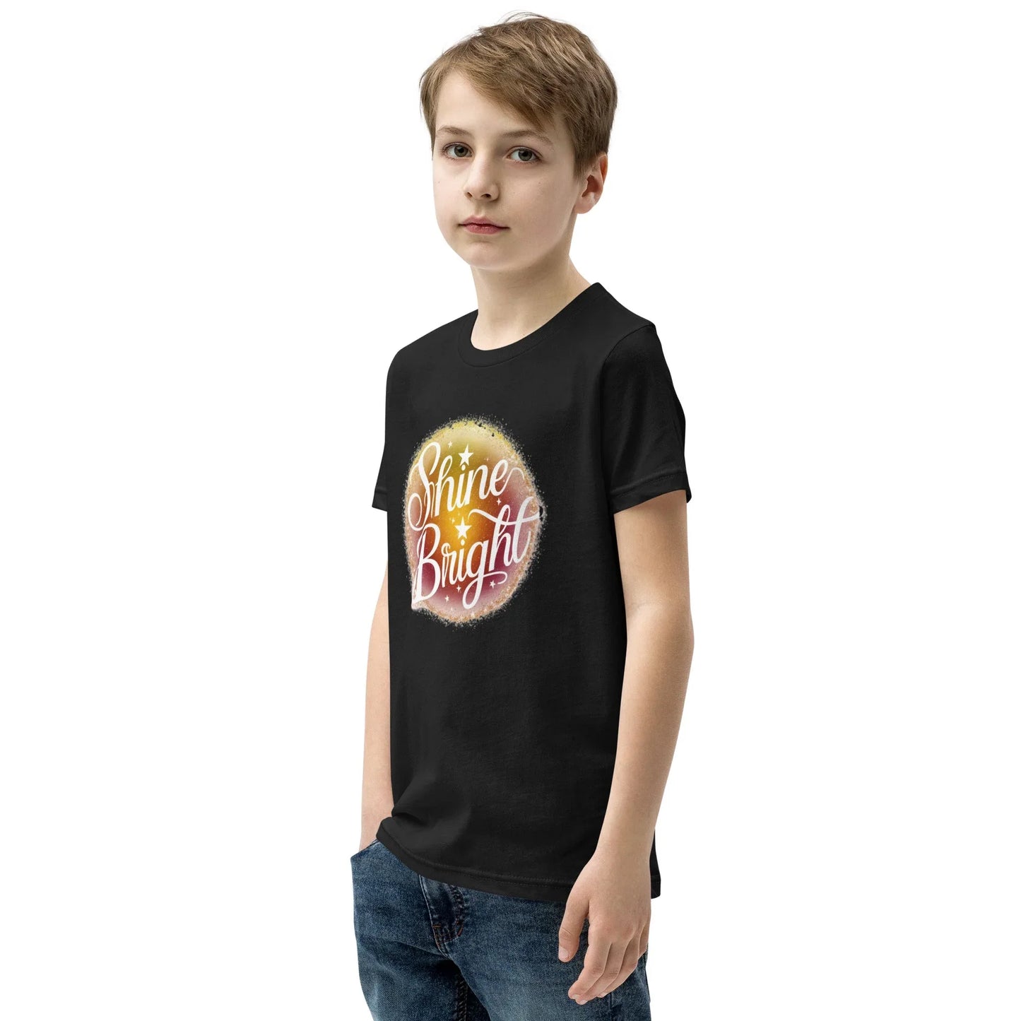 Youth Short Sleeve | Shine And Bright - T-Shirt - AwRans Clothing