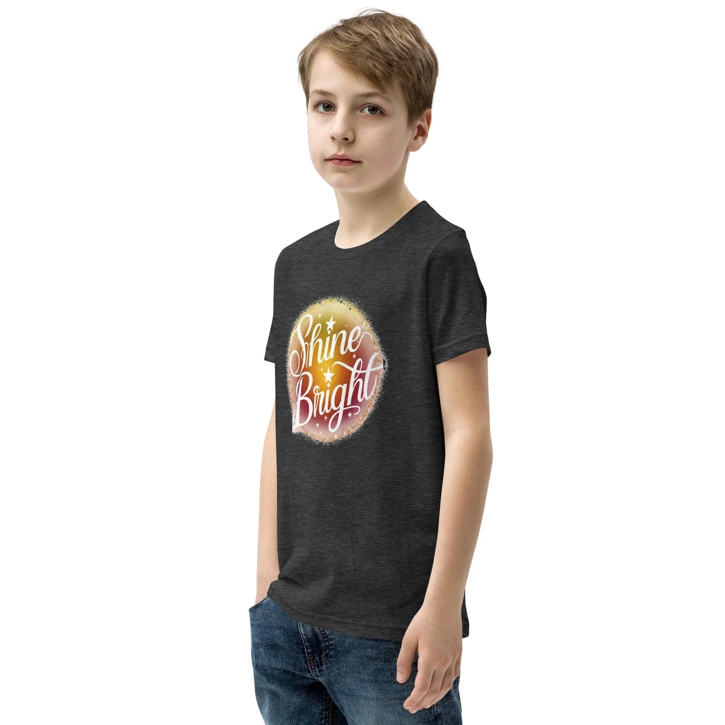 Youth Short Sleeve | Shine And Bright - T-Shirt - AwRans Clothing