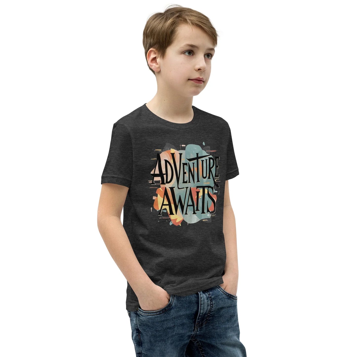 Youth Short Sleeve | Adventure Awaits - T-Shirt - AwRans Clothing