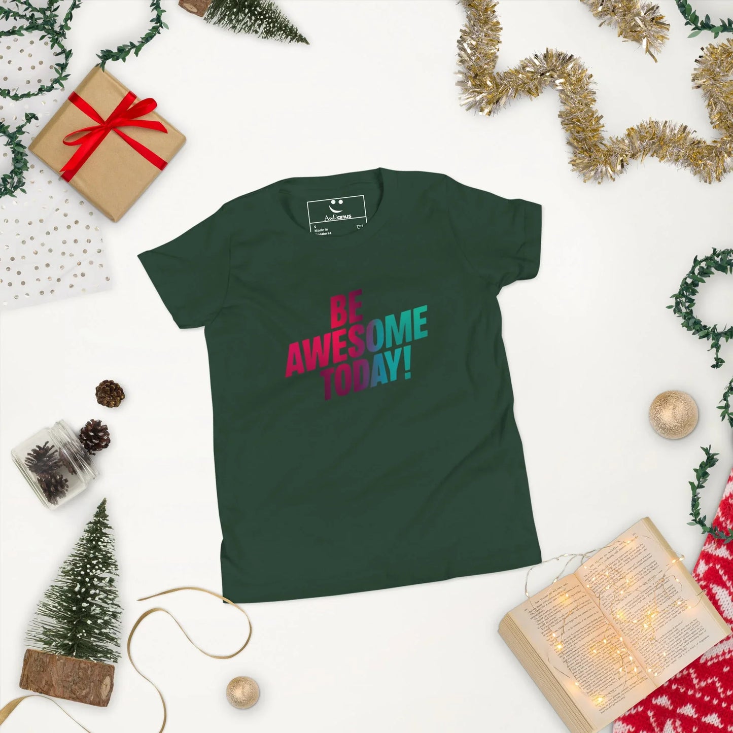 Youth Short Sleeve | BE AWESOME TODAY! - T-Shirt - AwRans Clothing