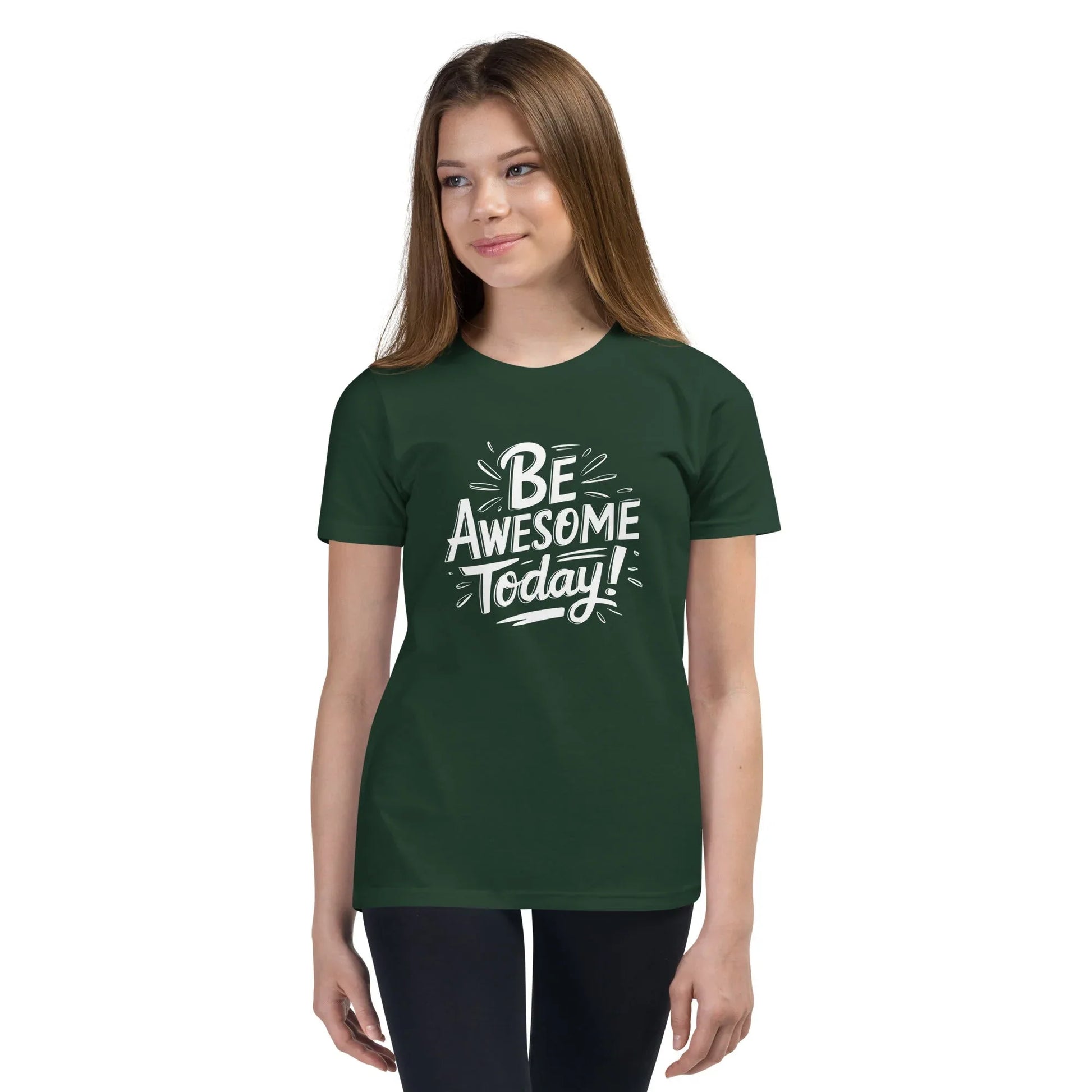 Youth Short Sleeve | BE AWESOME TODAY! - T-Shirt - AwRans Clothing