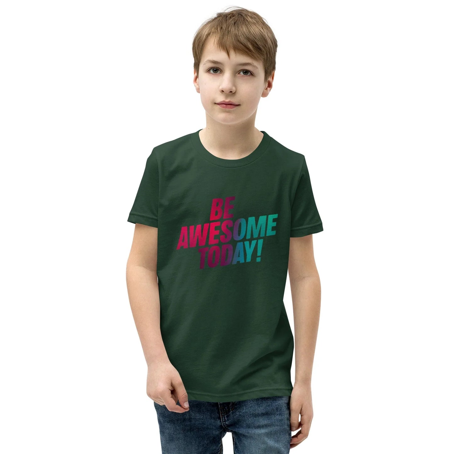 Youth Short Sleeve | BE AWESOME TODAY! - T-Shirt - AwRans Clothing