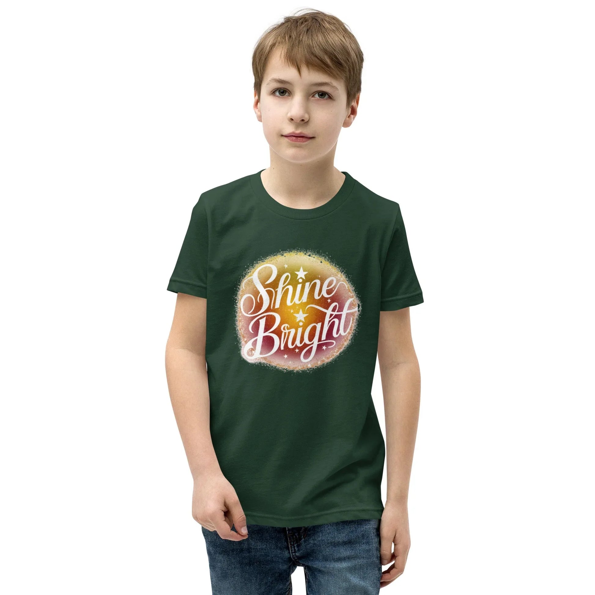 Youth Short Sleeve | Shine And Bright - T-Shirt - AwRans Clothing