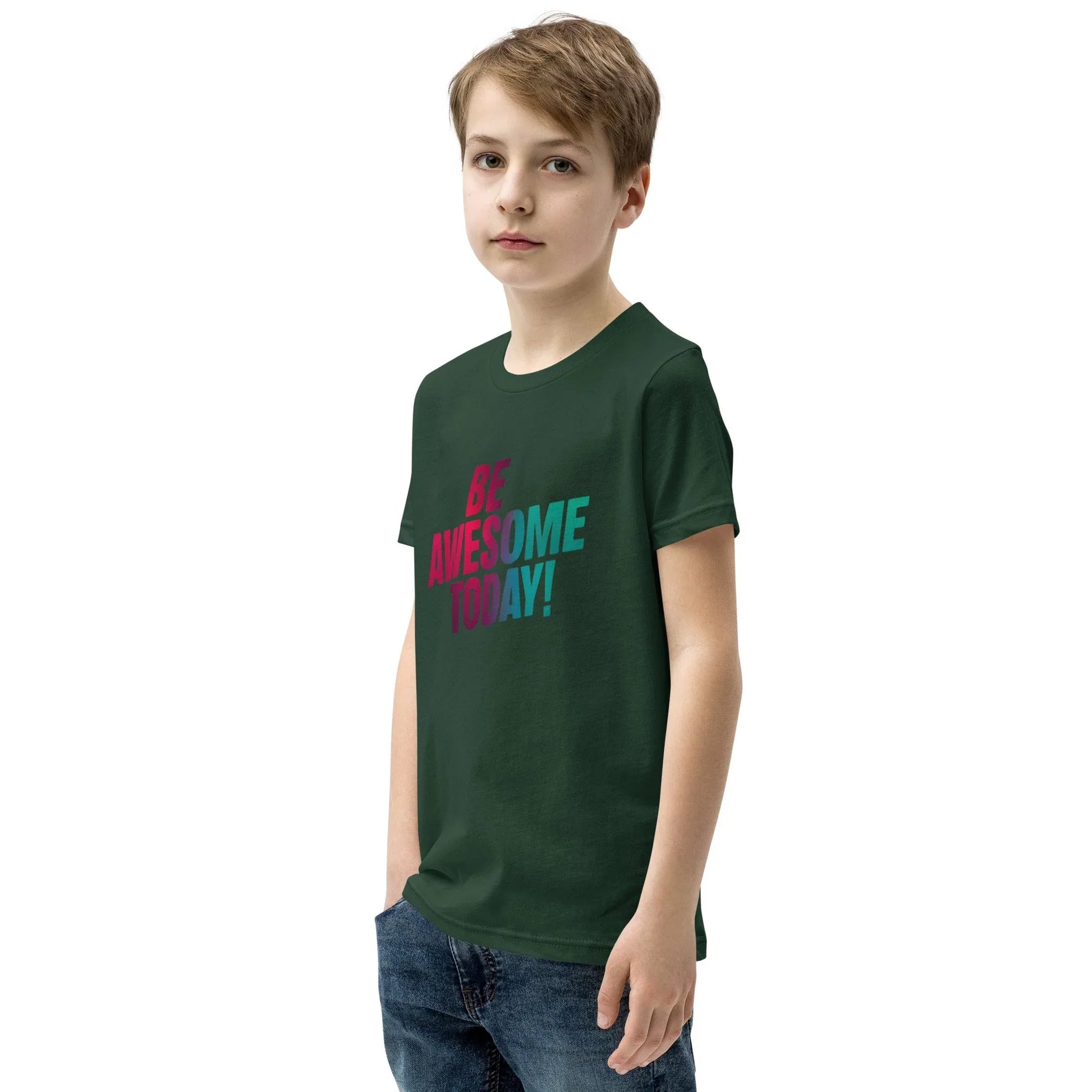 Youth Short Sleeve | BE AWESOME TODAY! - T-Shirt - AwRans Clothing
