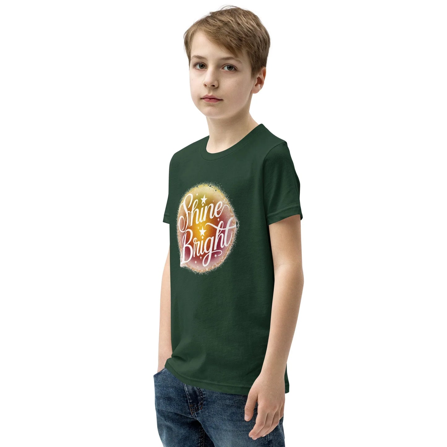 Youth Short Sleeve | Shine And Bright - T-Shirt - AwRans Clothing