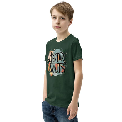 Youth Short Sleeve | Adventure Awaits - T-Shirt - AwRans Clothing