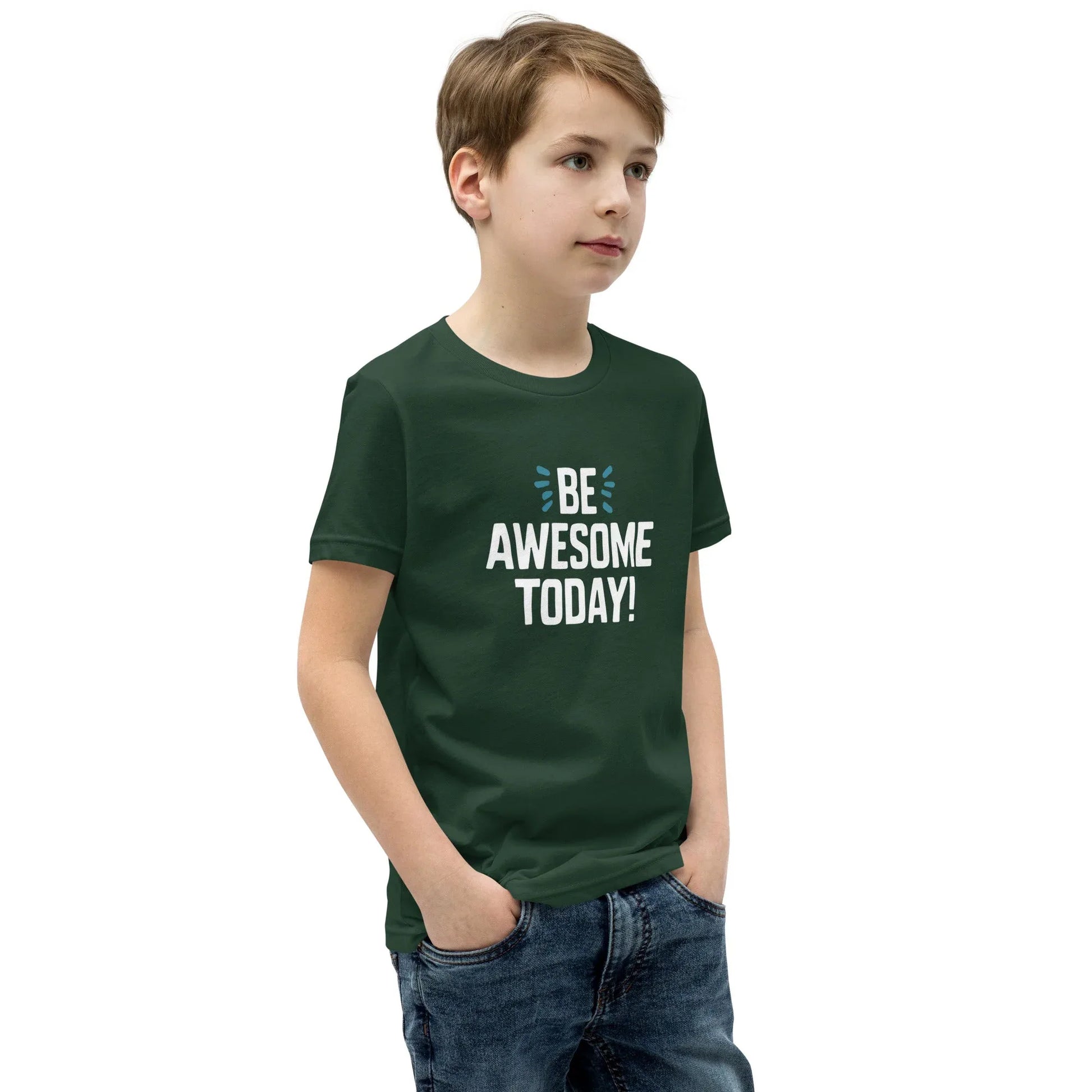 Youth Short Sleeve | BE AWESOME TODAY! - T-Shirt - AwRans Clothing