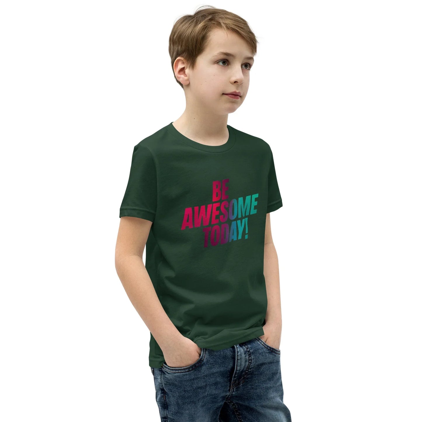 Youth Short Sleeve | BE AWESOME TODAY! - T-Shirt - AwRans Clothing