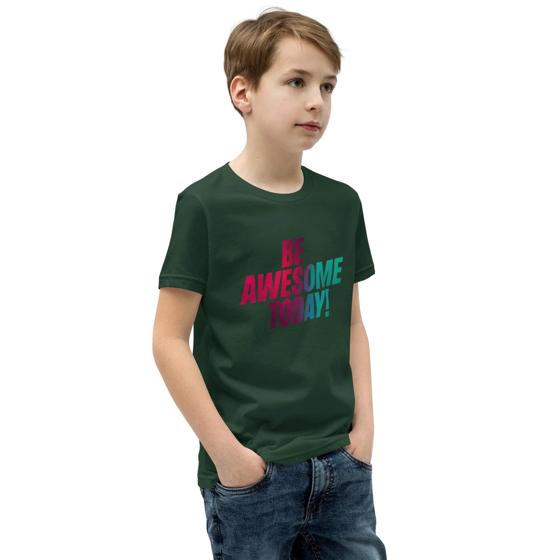 Youth Short Sleeve | BE AWESOME TODAY! - T-Shirt - AwRans Clothing
