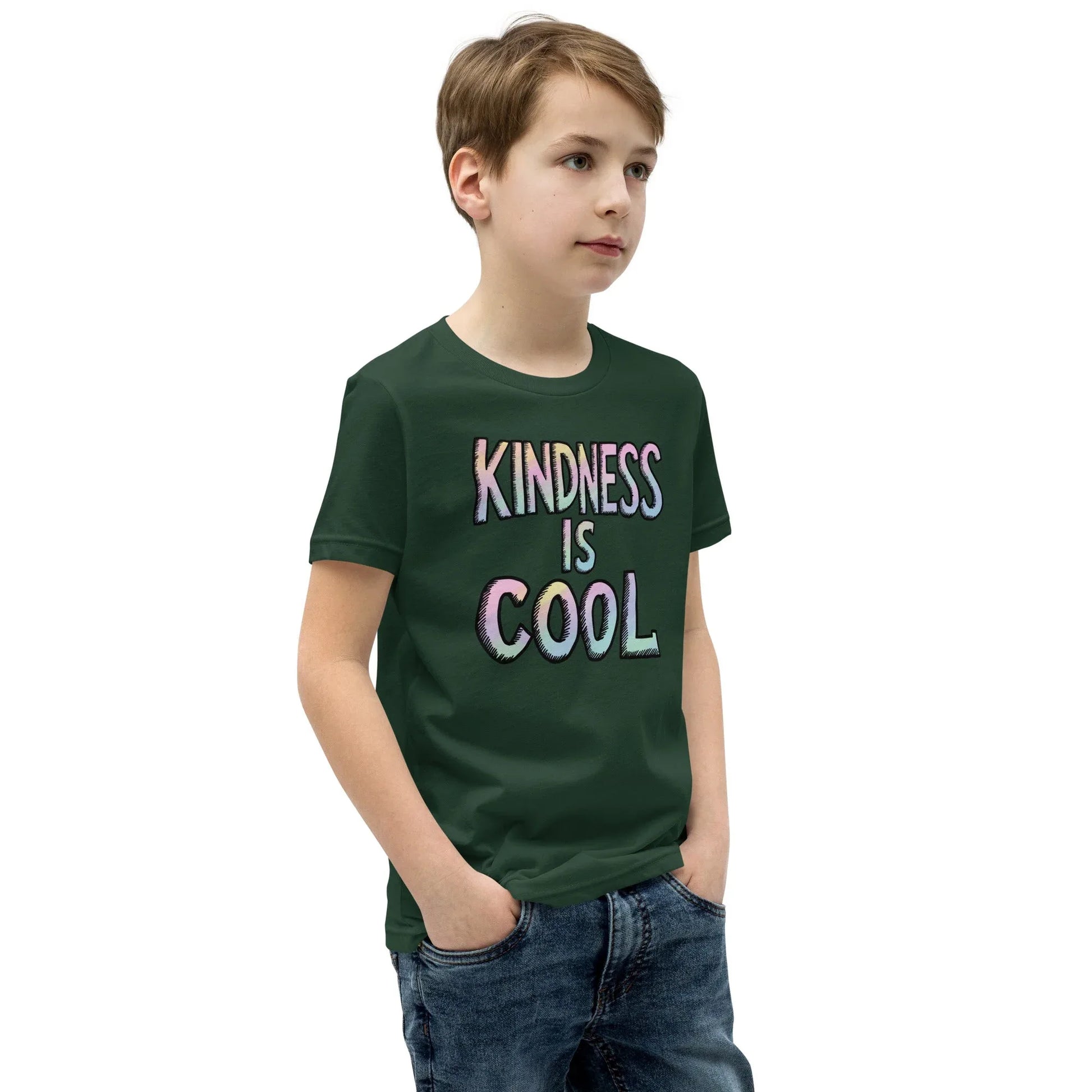 Youth Short Sleeve | KINDNESS IS COOL - T-Shirt - AwRans Clothing
