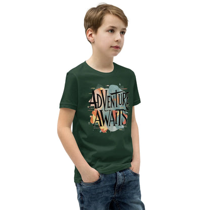 Youth Short Sleeve | Adventure Awaits - T-Shirt - AwRans Clothing