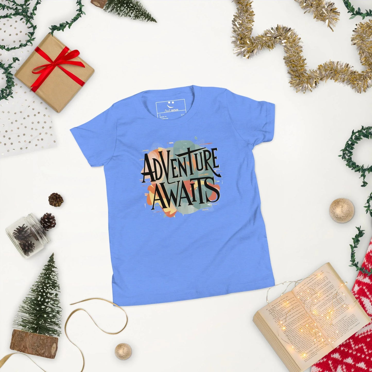 Youth Short Sleeve | Adventure Awaits - T-Shirt - AwRans Clothing