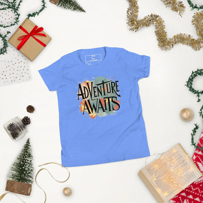 Youth Short Sleeve | Adventure Awaits - T-Shirt - AwRans Clothing
