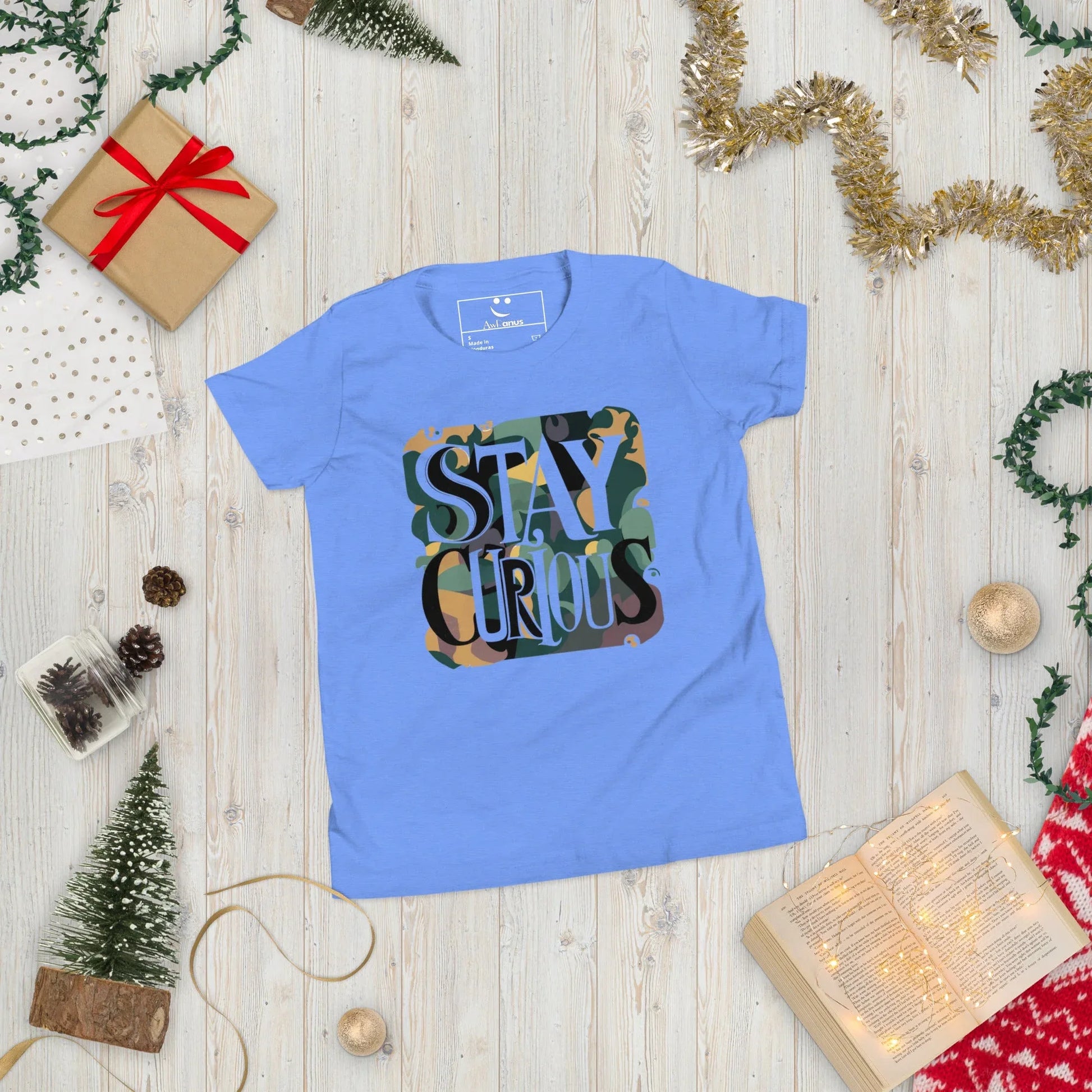 Youth Short Sleeve | Stay Curious - T-Shirt - AwRans Clothing