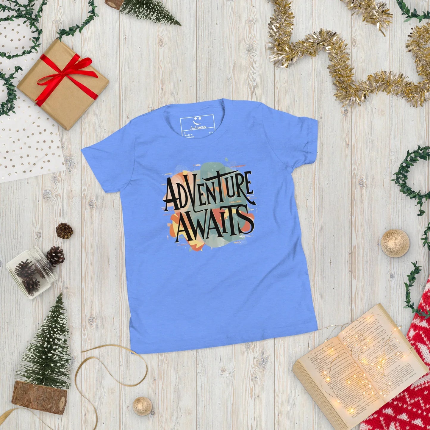 Youth Short Sleeve | Adventure Awaits - T-Shirt - AwRans Clothing